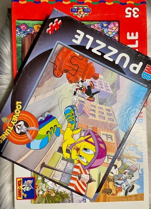 🧩 lot 3 puzzles vintage MB titi + tom et jerry + picsou – Idéal collection !, marque: MB vintage, état: Très bon état, 13,00 €, 14,35 € Protection acheteurs incluse