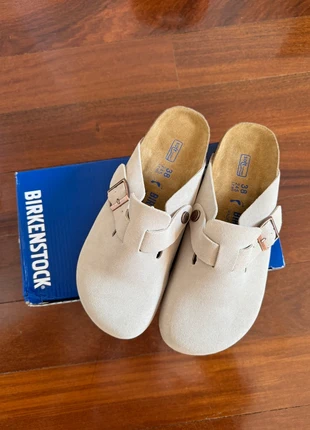 Birkenstock Beige / Sand Boston Sandals Size 38, marca: Birkenstock, estado: Muito bom, tamanho: 38, €69.99, €74.19 inclui Proteção do Comprador