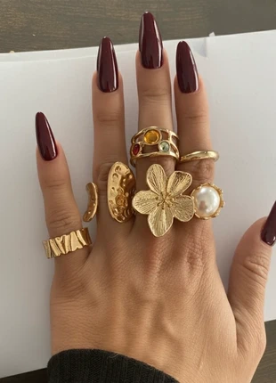 Ensemble 6 bagues dorés vintage perle, marke: Boutique indépendante, zustand: Neu, mit Etikett, größe: Größenverstellbar, 12,90 €, 14,25 € inklusive Vinted-Käuferschutz