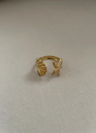 Bague ajustable coquillage et étoile, brand: Tendance, condizioni: Nuovo senza cartellino, taglia: Regolabile, €3.00, €3.85 include la Protezione acquisti