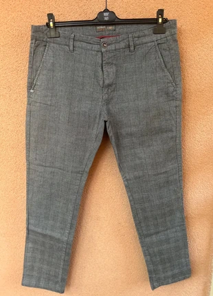 Pantaloni Uomo Cotton & Silk – Grigio Principe di Galles – Taglia 56, marque: Cotton & Silk, état: Très bon état, taille: W46 | FR 56, 5,00 €, 5,95 € Protection acheteurs incluse