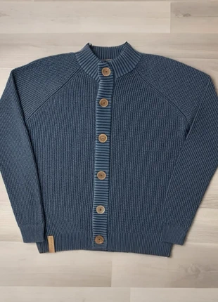 Cardigan bleu – maille épaisse – boutons bois – style vintage, marque: Vintage Dressing, état: Très bon état, taille: XL, 24,00 €, 25,90 € Protection acheteurs incluse