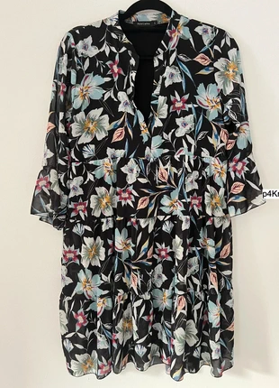 Pescara colourful mini dress size L 3/4 sleeves floral pattern, brand: Pescara, condizioni: Ottime, taglia: L / IT 44 / EU 40, €5.00, €5.95 include la Protezione acquisti