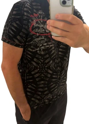 Polo Desigual Noir Rouge - Taille L - Homme Motifs Brodés, marque: Desigual, état: Très bon état, taille: L, 15,00 €, 16,45 € Protection acheteurs incluse