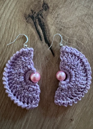 Boucles d’oreilles faites main en crochet, marca: Fait Main, estado: Novo com etiquetas, €4.00, €4.90 inclui Proteção do Comprador Pro