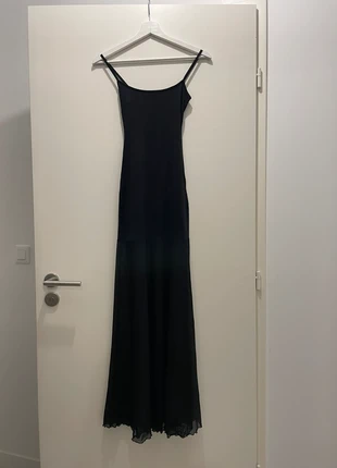 Robe noir longue avec bas transparent, marque: Bershka, état: Neuf sans étiquette, taille: XXS / 32 / 4, 8,00 €, 9,10 € Protection acheteurs incluse