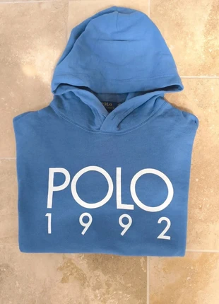 Magnifique sweat capuche Ralph Lauren homme L bleu flocage polo 1992 excellent état sauf taches, marke: Ralph Lauren, zustand: Gut, größe: L, 31,49 €, 33,76 € beinhaltet Vinted-Käuferschutz Pro