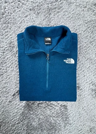 Polaire The North Face homme M 1/4 zip bleu logo brodé blanc – coupe col montant, marque: The North Face, état: Très bon état, taille: M, 35,00 €, 37,45 € Protection acheteurs incluse