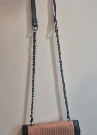 Sac matelassé rose et noir effet cuir – chaîne bandoulière – style chic, brand: sans marque, condition: Good, €4.00, €4.90 includes Buyer Protection
