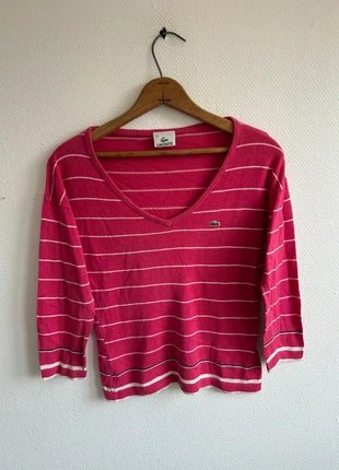 Pull Lacoste Fuchsia 📏 M, marca: Lacoste, estado: Muy bueno, tamaño: M / 38 / 10, 19,00 €, 20,65 € Protección al comprador Pro incluida