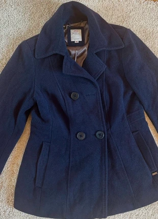 Manteau s.Oliver bleu marine foncé en laine – taille 38 – très bon état extérieur, brand: s.Oliver, condition: Good, size: M / 38 / 10, €10.00, €11.20 includes Buyer Protection