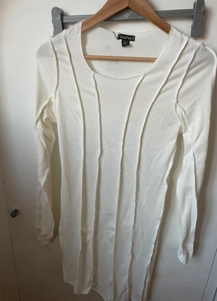 👗 Mini Robe Crème Asymétrique Boohoo - Détails Coutures Apparentes (Neuf avec étiquette), marca: Boohoo, estado: Nuevo con etiquetas, tamaño: L / 40 / 12, 6,00 €, 7,00 € Protección al comprador incluida