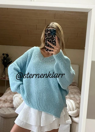 Weicher Strickpullover in Hellblau – Made in Italy, marque: Made In Italy, état: Très bon état, taille: Taille unique, 28,00 €, 30,10 € Protection acheteurs incluse