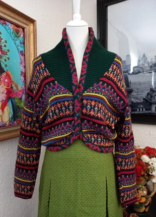 Cardigan jacquard style autrichien United Colors Benetton, marke: United Colors of Benetton, zustand: Sehr gut, größe: L / 40 / 12, 28,00 €, 30,10 € inklusive Vinted-Käuferschutz