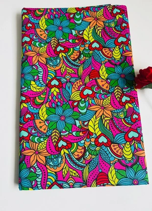 Tissu coton fleuri multicolore ~ 100cm x 150cm, marque: Okeo-tex, état: Neuf sans étiquette, 9,99 €, 11,19 € Protection acheteurs (Pro) incluse