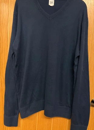 GAP navy 100% cotton V-neck jumper size L, brand: GAP, condition: Very good, size: L, £3.99, £4.89 includes Buyer Protection