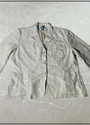 Blazer Vintage Lauren Ralph Lauren Femme – Lin Beige – Taille 16 (Large), marca: Ralph Lauren, estado: Bom, tamanho: Outro, €4.00, €4.90 inclui Proteção do Comprador