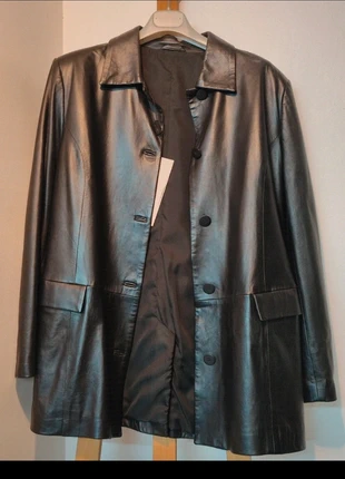 Très jolie blazer en cuir, marque: Luxe, état: Neuf avec étiquette, taille: 4XL / 48 / 20, 110,00 €, 116,20 € Protection acheteurs incluse