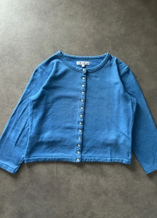Cardigan bleu Agnès B -tailles 3 -100% coton, marke: Agnes b, zustand: Sehr gut, größe: XS / 34 / 6, 85,00 €, 89,95 € inklusive Vinted-Käuferschutz