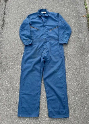 The vintage 1990’ dickies jumspuit/combinaison single knee workwear bleu - Taille M, marque: Dickies, état: Très bon état, taille: M, 25,00 €, 26,95 € Protection acheteurs (Pro) incluse