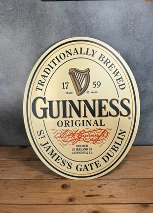 Plaque métal bière Guinness Logo Emblème 33x40cm, brand: Guinness, condition: New with tags, €25.00, €26.95 includes Buyer Protection Pro