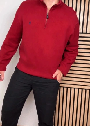 Ralph Lauren Polo Jeans Pull Demi Zip Rouge Homme Taille XL Très Bon État, marque: Ralph Lauren, état: Très bon état, taille: XL, 45,00 €, 47,95 € Protection acheteurs (Pro) incluse