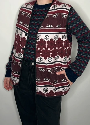 Deadstock 1990s red fleece nordic ski indie forest hippie goblin fisherman streetwear grunge gilet, brand: Vintage, condizioni: Ottime, taglia: M / IT 42 / EU 38, €12.50, €13.83 include la Protezione acquisti Pro