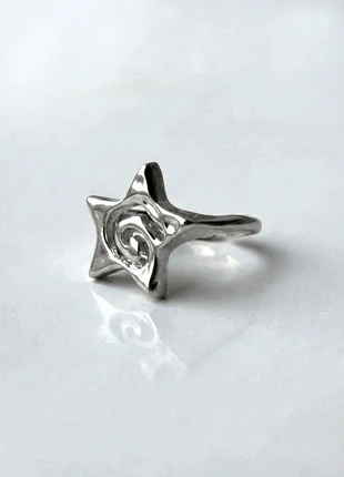 Bague étoilée en acier inoxydable ring réglable unisexe, marque: CHROME, état: Très bon état, taille: Ajustable, 8,00 €, 9,10 € Protection acheteurs incluse