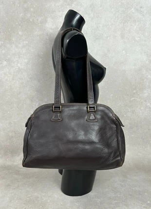 Sac à main/ Porté épaule en Cuir Marron Vintage 70s 80s 90s A858, brand: Vintage Dressing, condizioni: Buone, €40.00, €42.70 include la Protezione acquisti Pro
