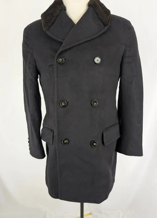 🧥 Manteau croisé en laine et cachemire – De Fursac – Taille 48, brand: De Fursac, condition: Very good, size: S, €60.00, €63.70 includes Buyer Protection