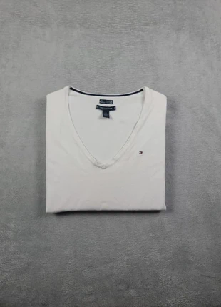 Pull Col V Tommy Hilfiger Blanc Taille L Femme Logo Brodé Pima Coton Très Bon État #109, marke: Tommy Hilfiger, zustand: Sehr gut, größe: L / 40 / 12, 15,99 €, 17,49 € beinhaltet Vinted-Käuferschutz Pro