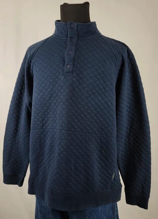 Sweat quilté bleu marine Eddie Bauer homme XL col montant boutons chaud confortable hiver, marque: Eddie Bauer, état: Très bon état, taille: XL, 15,00 €, 16,45 € Protection acheteurs incluse