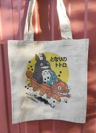 Tote bag studio Ghibli Totoro Chat bus, marke: Studio Ghibli, zustand: Sehr gut, 10,00 €, 11,20 € beinhaltet Vinted-Käuferschutz Pro