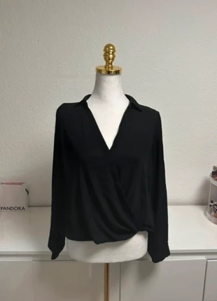 Langärmelige Bluse von H&M Größe S / 36 schwarz, marque: H&M, état: Très bon état, taille: S / 36 / 8, 8,00 €, 9,10 € Protection acheteurs incluse