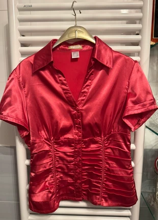 Chemisier satin, marque: Vintage Dressing, état: Très bon état, taille: XL / 42 / 14, 8,90 €, 10,05 € Protection acheteurs incluse