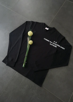 Comme des Garçons Shirt x Supreme Longsleeve Black Schwarz Gr. XL, fit wie M, marque: Supreme x Comme des Garçons, état: Très bon état, taille: M, 79,00 €, 83,65 € Protection acheteurs incluse