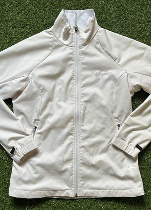 Columbia White Softshell Jacket – Windproof & Water-Resistant, marca: Columbia, estado: Novo sem etiquetas, tamanho: M / 38 / 10, €22.90, €24.75 inclui Proteção do Comprador