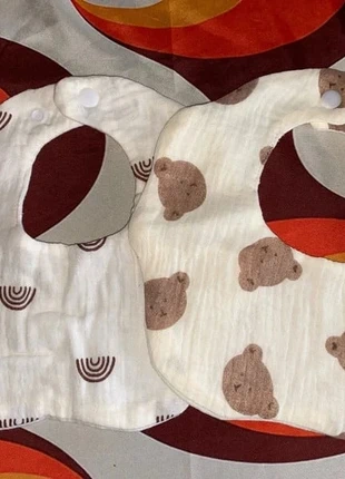 Lot 2 bavoirs en gaze de coton, marke: Coton, zustand: Neu, 6,50 €, 7,53 € inklusive Vinted-Käuferschutz