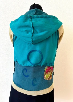 100% bio wol handgemaakte bodywarmer, merk: Creatrice, staat: Heel goed, maat: S / 36 / 8, € 40,00, € 42,70 inclusief Kopersbescherming