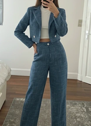 Tailleur bleu à carreaux., brand: Le Marais Atelier, condizioni: Ottime, taglia: M / IT 42 / EU 38, €74.00, €78.40 include la Protezione acquisti