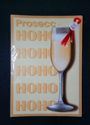 Handdrawn funny christmas poster (without frame) - prosecco, merk: Handgemaakt, staat: Nieuw met prijskaartje, € 4,95, € 5,90 inclusief Kopersbescherming