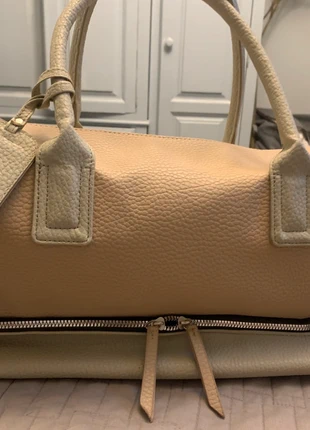 Taupe Caramel Leather Travel Holdall with Long Strap – New, brand: Primark, condition: New without tags, £4.00, £4.90 includes Buyer Protection