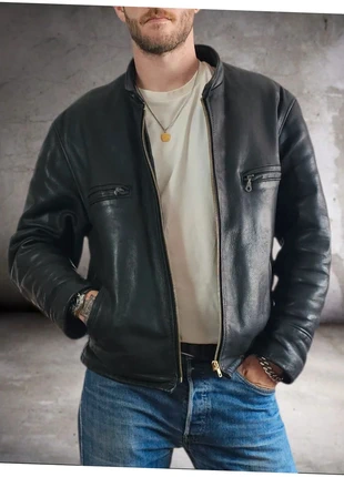 Schott 🇺🇲 Café Racer - Cuir Vintage, marque: Schott, état: Bon état, taille: L, 329,00 €, 346,15 € Protection acheteurs incluse