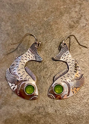 Fish drop earrings, brand: Fish, condition: Very good, £10.00, £11.20 includes Buyer Protection