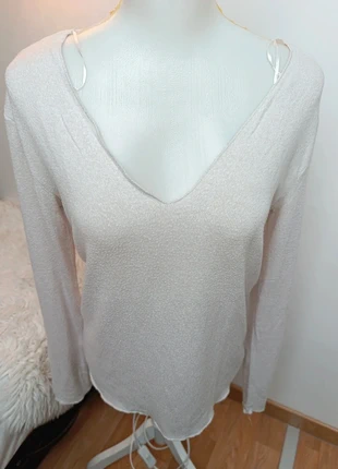 Pull Zara femme beige col V – taille M, marque: Zara, état: Très bon état, taille: M / 38 / 10, 9,85 €, 11,04 € Protection acheteurs incluse