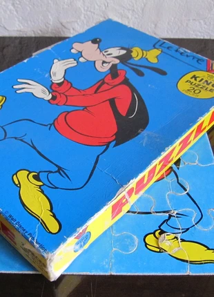 Puzzle vintage Goofy, marca: Disney, estado: Satisfatório, €7.00, €8.05 inclui Proteção do Comprador
