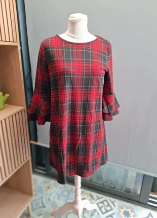 Robe Écossaise 90s Manches Trompette, brand: Vintage Dressing, condition: New without tags, size: M / 38 / 10, €29.00, €31.15 includes Buyer Protection