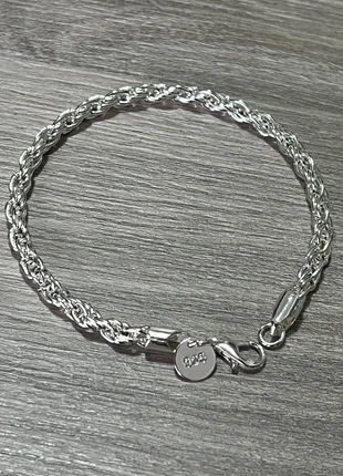 Bracciale argento 925 intrecciato corda italiana, brand: CHROME, condizioni: Ottime, €9.00, €10.15 include la Protezione acquisti Pro