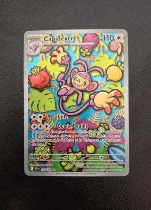 Capidextre 107, Etb méga-évolution Fantasmagoriques, Etb méga-évolution., marke: Pokémon, zustand: Neu, 6,99 €, 8,04 € inklusive Vinted-Käuferschutz