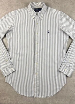 Très belle chemise rayée homme Ralph lauren M Classic Fit blanc bleu cavalier marine, marque: Ralph Lauren, état: Très bon état, taille: M, 39,00 €, 41,65 € Protection acheteurs incluse
